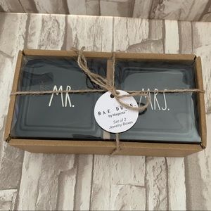Rae Dunn Mr and Mrs Ceramic Ring Box